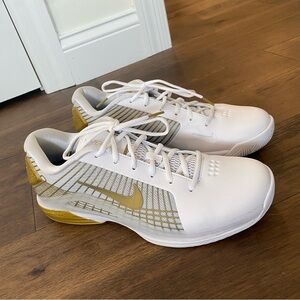 Nike Zoom Vapor 12 Hypersmash White/Gold Men's Shoes